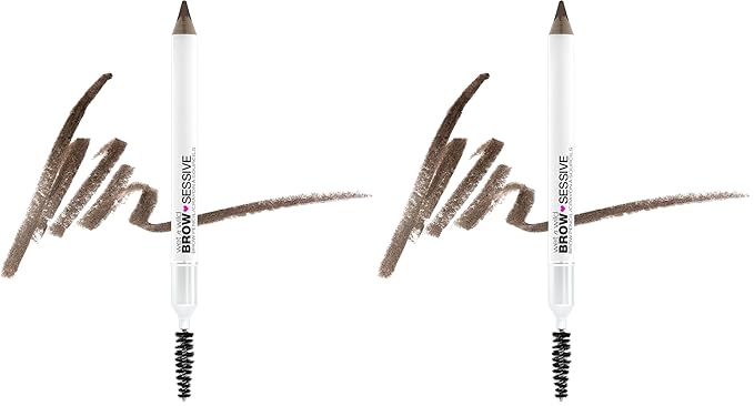 wet n wild Brow Pencil, Medium Brown | Ultra-Precise | Dual-Ended Spoolie | Buildable Formula | Cruelty-Free & Vegan