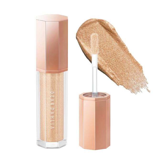 DEARDAHLIA Paradise Shine Eye Sequins (Diva) - Lightweight Liquid Glitter Eyeshadow, Minimal Fallout, High-Shine Pearl Finish, Lightweight, Blendable, Vegan Korean Eye Makeup. 0.14 oz