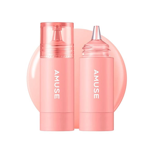 Amuse SEOUL Cheek Tok Tok Liquid Blush – Vegan Korean Makeup, Dewy Glow, Natural Flush, Long-Lasting Hydrating Formula (01 Boksoonga Tok)