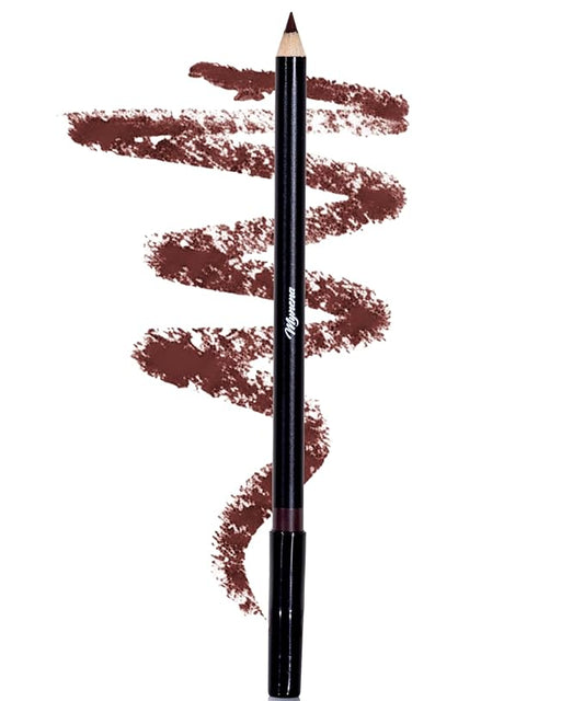 Mynena Brown Creamy Matte Waterproof Lip Liner | Long Lasting Transfer-Proof | Sharpenable | Blendable Pencil for Defined Lips