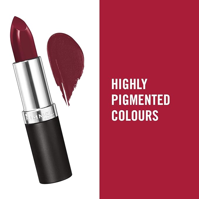 Rimmel Lasting Finish Lipstick - Up to 8 Hours of Intense Lip Color with Color Protect Technology and Exclusive Black Diamond Complex - 800 Berry Misschief, .14oz