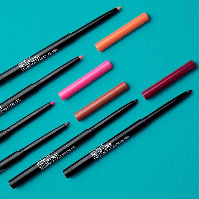 wet n wild Lip Liner Perfect Pout Matte Retractable Gel Lip Liner Pencil, Red The Scene (Pack of 4)