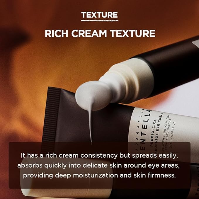 SKIN1004 Centella Probio-Cica Bakuchiol Eye Cream, Korean Eye Cream for Fine Lines with Centella, Hydrating Eye Treatment for Under Eye Area, Retinol Alternative, Korean Skin Care, 0.68 fl.oz / 20ml