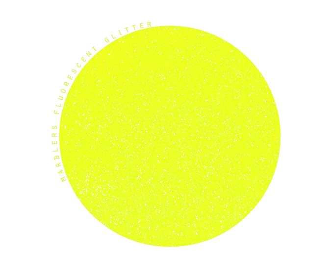 MARBLERS Neon Face & Body Glitter [Fluorescent Yellow] 0.18oz (5g) | Fine | Non-Toxic | Vegan | Cruelty-Free | Ethically Sourced | Festival Makeup | Eye, Hair, Nail, Eyeshadow | Cosmetic Grade
