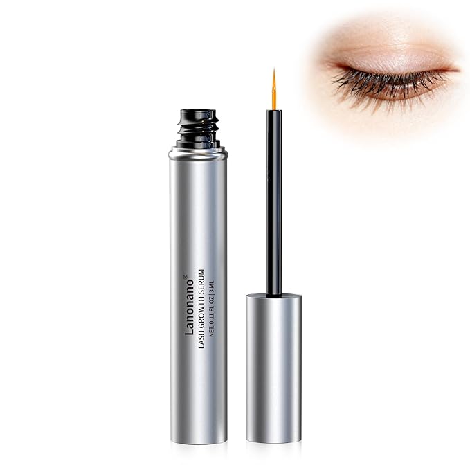 Lash Serum, Eyelash Growth Serum, Eyelash Rapid Growth, Vegan & Cruelty-Free, 0.1 Fl Oz (3ml)