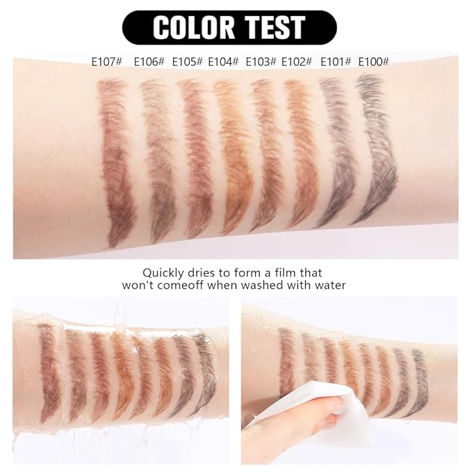 6Pcs Eyebrow Pencils for Women,Wooden Hard-Core Medium Brown Eyebrow and Eyeliner Pencil,Long Lasting Waterproof and Sweat-Proof,Beginner Makeup Brow Pencil,Create a Natural Eye Brow Makeup,Vegan