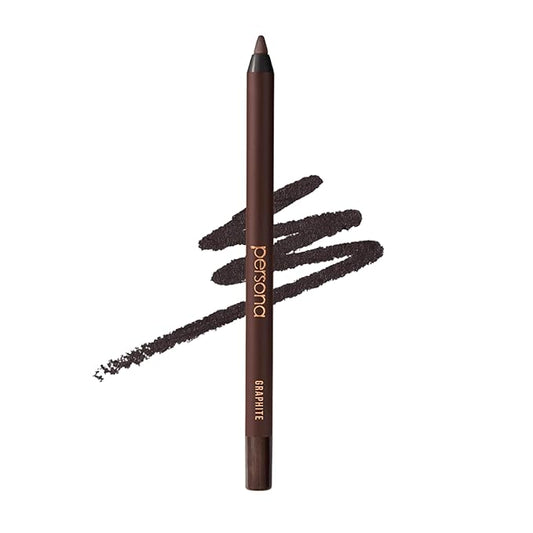 PERSONA 24HR Graphite Waterproof Eyeliner Pencil | Creamy Smudgeable for Lash Line & Waterline | All-Day Wear | Vegan, Cruelty-Free | Sharpenable | Made in USA