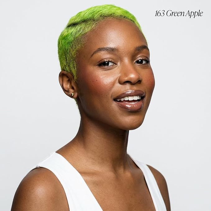 Adore Semi Permanent Hair Color (163 Green Apple) (2 Pack) | Vegan & Cruelty-Free Green Hair Dye | No Ammonia, No Peroxide, No Alcohol | 4 Fl Oz