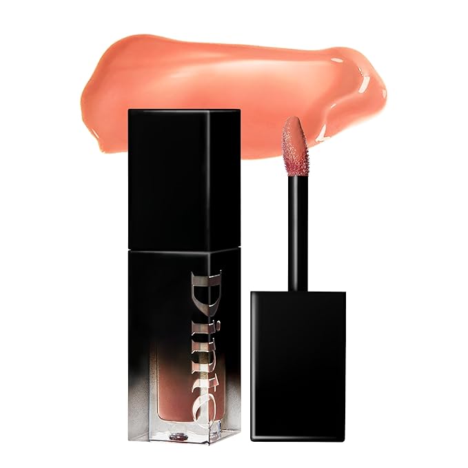 DINTO Blur-Glowy Lip Tint - Glossy Finish, Hydrating, Long Lasting, Lightweight Texture, Non-Sticky, Vegan & Cruelty-Free, K beauty (211 Venus, 0.11 fl.oz) (30 colors)