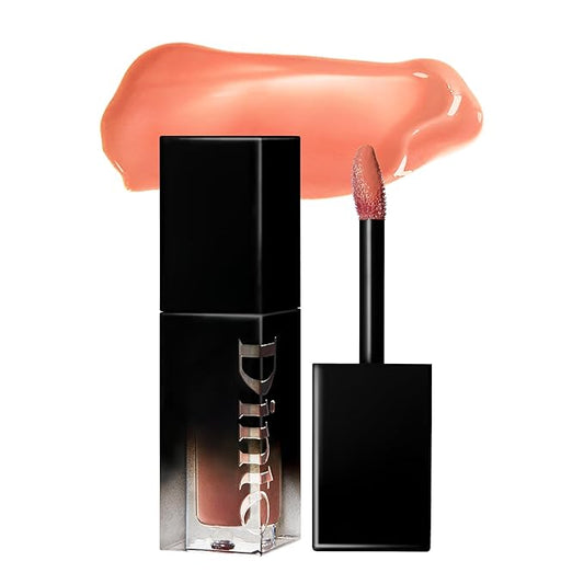 DINTO Blur-Glowy Lip Tint - Glossy Finish, Hydrating, Long Lasting, Lightweight Texture, Non-Sticky, Vegan & Cruelty-Free, K beauty (211 Venus, 0.11 fl.oz) (30 colors)