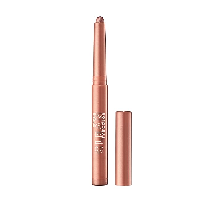 CoverGirl Clean Eye Color, Rose Copper, Eyeshadow Sticks, Ultra Creamy Formula, Lightweight, Buildable Formula, Lasts All Day, Smudge-Proof, 0.05oz