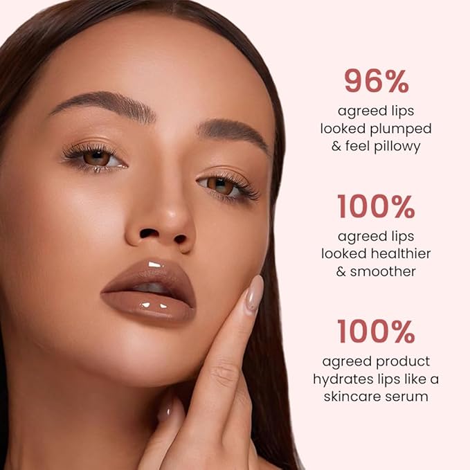 2Pcs Lip Tinted Glowy Balm Hydrating Tinted Lip Serum Lip Gloss, Ultra-Hydrating Natural Vegan Lip Balm, Sheer-Tinted Shine & Hydration, Soothes & Softens Dry Lips Skincare 01+02