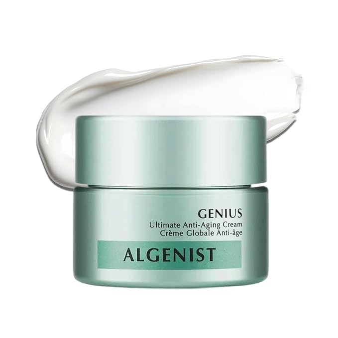 Algenist GENIUS Ultimate Anti-Aging Face Cream - Restoring Collagen Cream to Smooth, Brighten + Help Improve Skin's Radiance - Formulated with Patented Alguronic Acid and Microalgae Oil (1 oz)