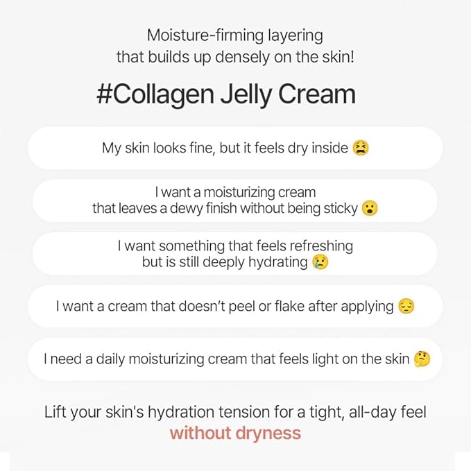 mixsoon PDRN Collagen Cream - Firming, Hydrating and Revitalizing Lightweight Face Gel, Radiance Collagen Peptides, Nourishing Moisturizer for Smooth Skin 50ml / 1.69 fl.oz. Korean Glass Skin Care