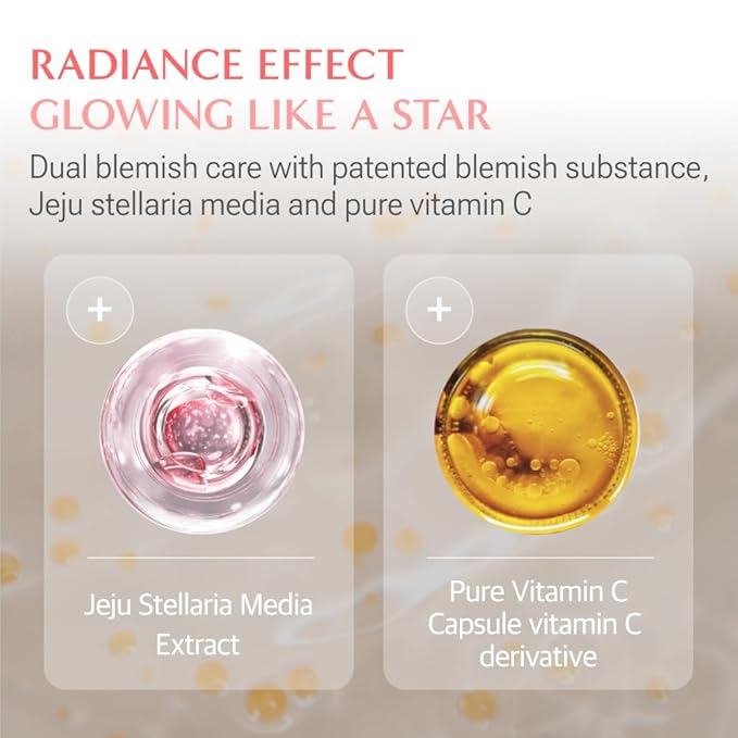 RATAPLAN Stellaria-Vita Brightening Serum for Face, Pure Vitamin C, Vitamin B12, Glutathione, Vegan, Improvement of blemishes, Improved skin texture, Brightening Skin Serum, Korean Skincare 1.69 fl oz
