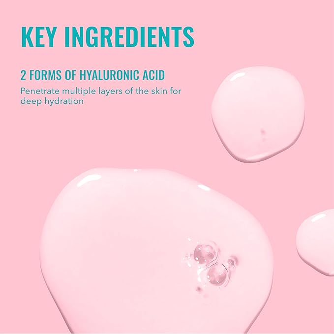 Good Molecules Hyaluronic Acid Serum Pack 2 – 30 ml Each | 1% Hyaluronic Acid, Non-Greasy Ultra Hydrating Serum, Facial Moisturizer for Plumper Skin, Skin Care for Face