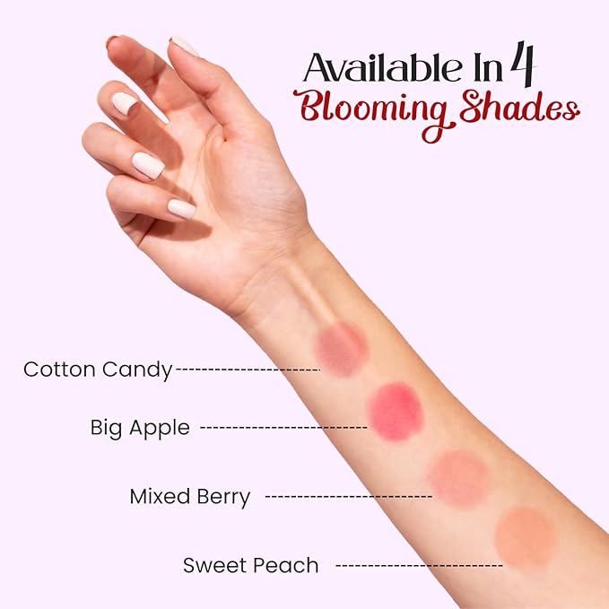 M2U NYC Red Hydrating Liquid Blush - Soft, Dewy Liquid Blush for Cheeks with High Pigment Color & Breathable Feel - Lightweight & Blendable, Long-Wearing & Smudge Proof Formula (Big Apple)