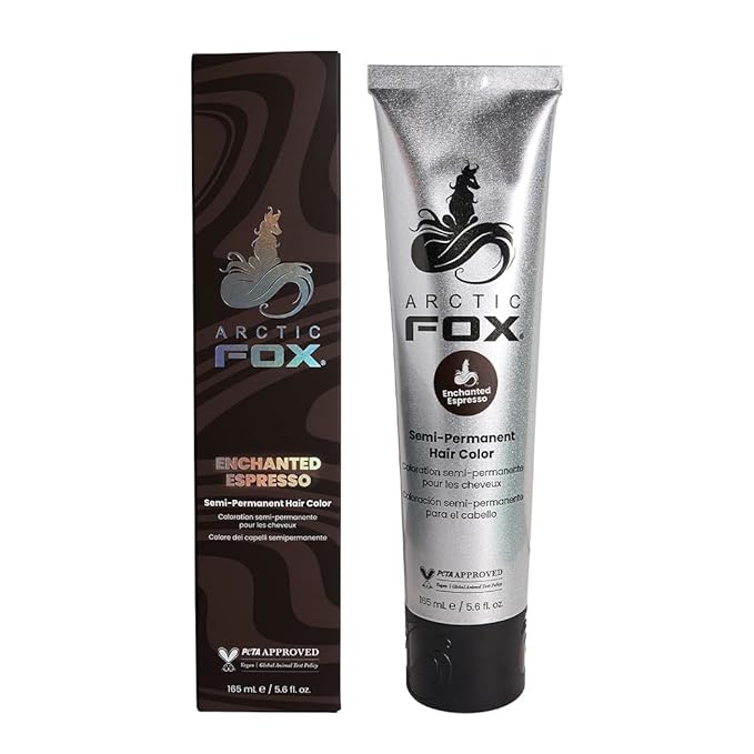 Arctic Fox Semi-Permanent Hair Dye, Vegan & Cruelty-Free, Enchanted Espresso, Ammonia-Free, Conditioning Formula, For All Hair Types, DIY Color, 5.6 fl oz