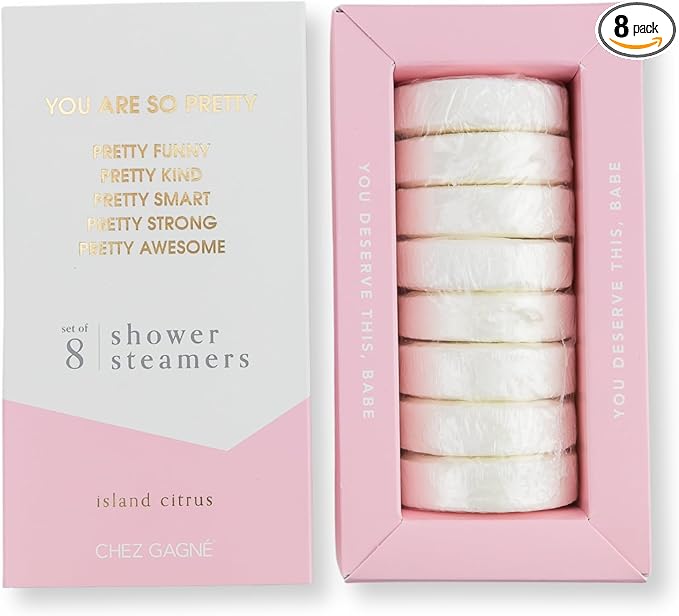 Aromatherapy Shower Steamers - You are So Pretty - Island Citrus, Set of 8 - Vegan, Cruelty-Free, Made in USA - Paraben, Sulfate & Phthalate-Free - Birthday Gift for Women, Girlfriend Gift
