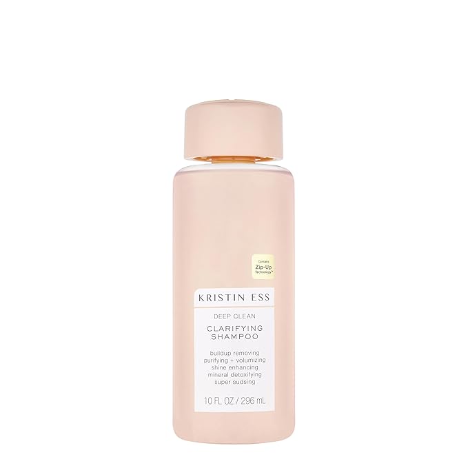 Kristin Ess Deep Clean Clarifying Shampoo for Oily Hair & Build Up | Detox Purifying + Cleansing Oily Hair Treatment - Sulfate Free + Vegan - Product for Thick, Curly + Color Treated Hair