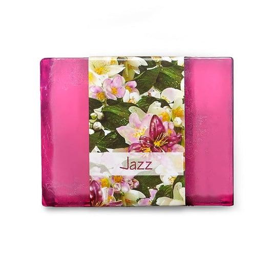 Glycerin Bar Soap Jazz Scent - Natural, Vegan-Friendly, Hypoallergenic - Moisturizing and Hydrating with 100% Vegetable Glycerin - Sulfate-Free, Paraben-Free, Chemical-Free - 4.5 oz