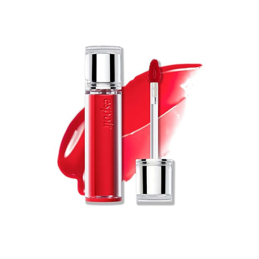 Espoir Couture Lip Tint Glaze #1 Apple Sorbet | Volumizing Lip Stain with Juicy Texture, Long-Lasting & Vibrant Colors, Moisturizing & Hydrating, Glossy Formula, Vegan, Korean Makeup, 0.14 oz