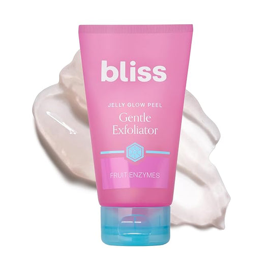 Bliss Jelly Glow Peel™ Gentle Non-Abrasive Cleanser and Exfoliator With Fruit Enzymes - 4 Oz - Nourishes and Hydrates Skin - Clean - Vegan & Cruelty Free