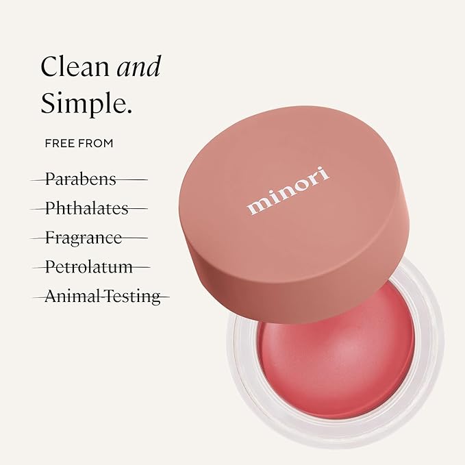Minori Cream Blush, Sweet Pea, Creamy Multi-Use Blush for Cheeks, Lips & Eyes, Vegan & Cruelty-Free, Smooth Lightweight Texture, 4.9g