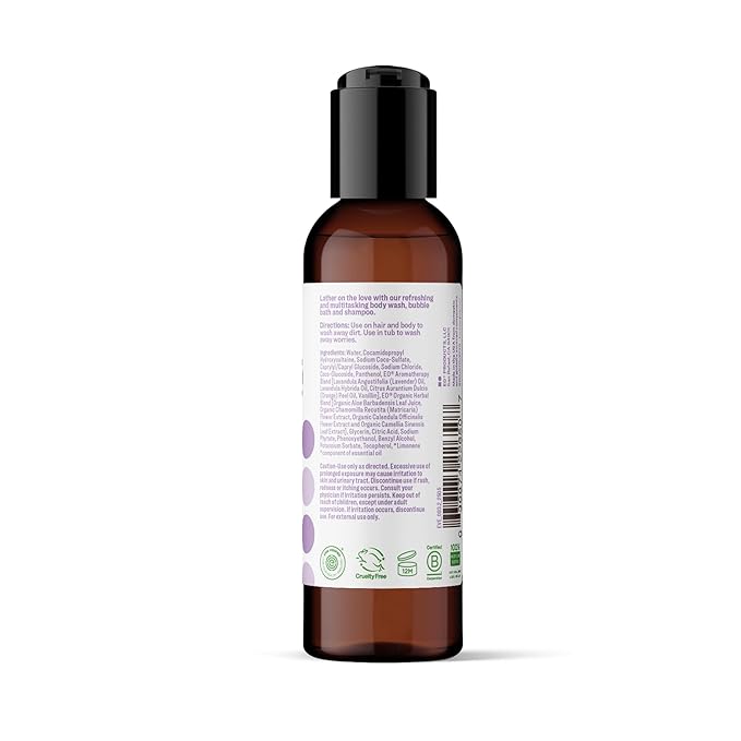 Everyone 3-in-1 Soap Body Wash, Bubble Bath, Shampoo, Travel Size, 2 Ounce (Pack of 12), Vanilla and Lavender, made with Essential Oils for Men and Women