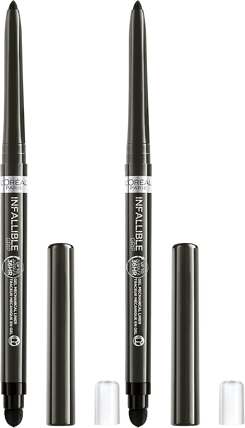 L'Oreal Paris Infallible Grip Mechanical Gel Eyeliner Pencil, Smudge-Resistant, Waterproof Eye Makeup with Up to 36HR Wear, Taupe Grey, 0.01 Oz (Pack of 2)