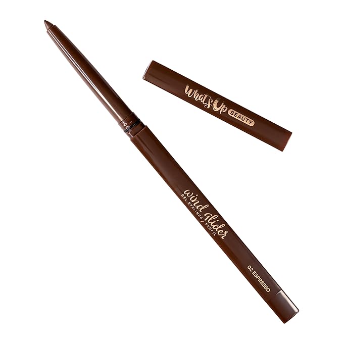 Whats Up Beauty - Wind Glider Gel Eyeliner Pencil - Shade 02 Espresso Brown Clean Cruelty Free Vegan Eye Makeup
