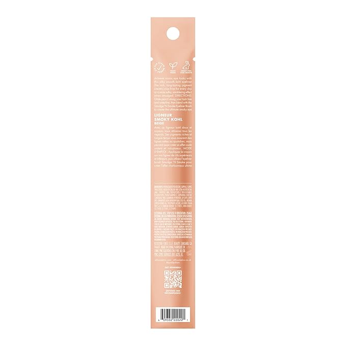e.l.f. Smoky Kohl Eyeliner, Eye Pencil For Creating Long-Lasting, Bold, High-Pigmented Makeup Looks, Vegan & Cruelty-Free, Beige Flag