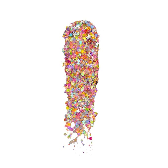 Rainbow Neon - Holographic Body Glitter Gel for Body, Face, Hair - Vegan & Cruelty Free - Electric Bliss Beauty
