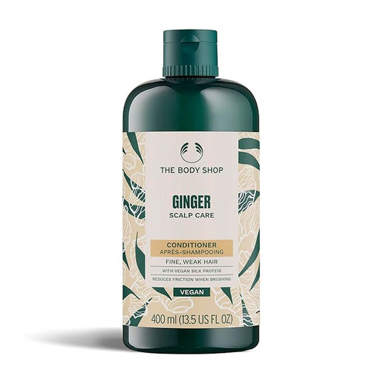 The Body Shop Ginger Scalp Care Conditioner – For Dry Scalp & Weak Hair – With Vegan Silk Protein – 400ml
