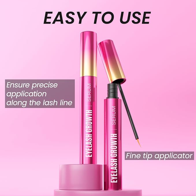 Eyelash Growth Serum - Volumizing Lash Serum for Longer & Thicker Lashes - Natural, Vegan & Gentle (5 mL)