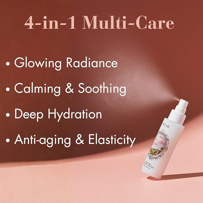 WE:AR Sognare Resveratrol Creme Mist - All-in-One Vegan Antioxidant Facial Mist for Radiant Skin, Niacinamide & 10-Complex Hyaluronic Acid, Hydrating Soothing Glow, Korean Skincare, 3.38 fl oz
