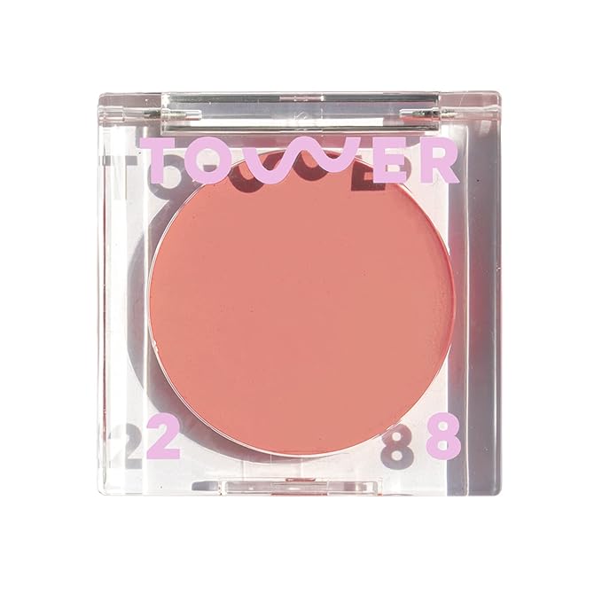 Tower 28 BeachPlease Cream Blush + Tinted Lip Balm - Multi-Use Lip Tint + Dewy Blush for Cheeks With Aloe Vera + Green Tea - Vegan, Non-Comedogenic Makeup for Sensitive Skin - Magic Hour (0.16 oz)