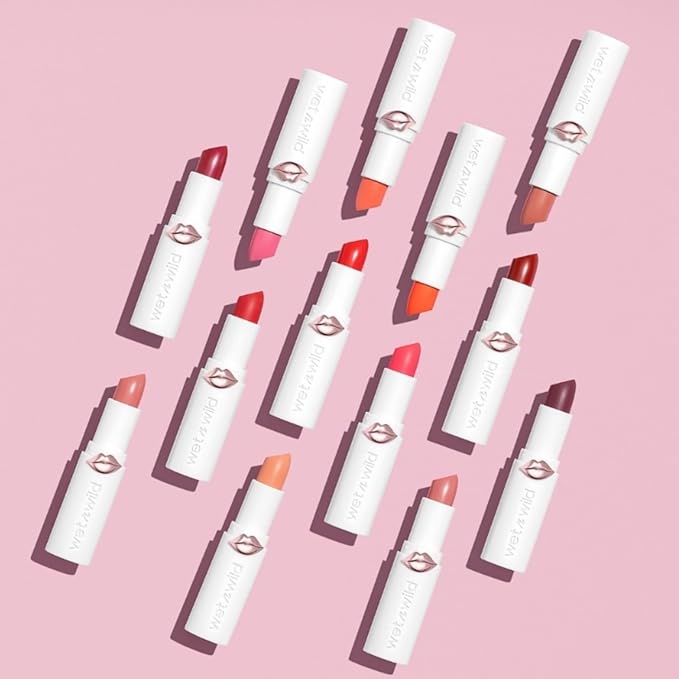 wet n wild Mega Last High-Shine Lipstick Lip Color, Infused with Seed Oils For a Nourishing High-Shine, Buildable & Blendable Creamy Color, Cruelty-Free & Vegan - Pinky Ring