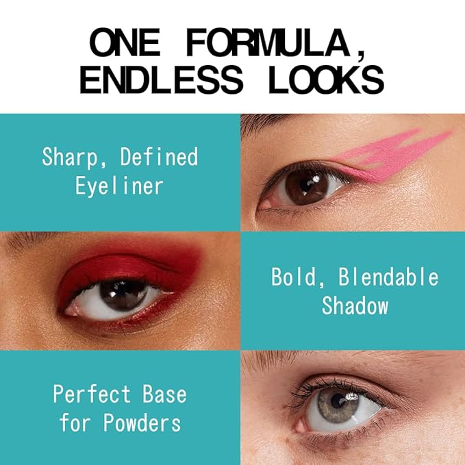 about-face Matte Fluid Eye Paint Replicant – High-Pigment Liquid Eyeshadow, Long-Lasting, No-Budge Matte Finish, Vegan & Cruelty-Free (Aqua)