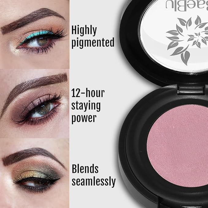 BaeBlu Hypoallergenic Eyeshadow Organic 100% Natural Finely Pressed Velvety Smooth Powder, Made in USA, Zodiac
