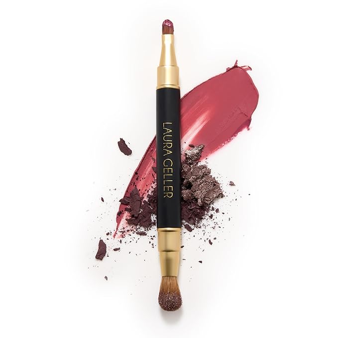 LAURA GELLER NEW YORK Cosmetic Professional Makeup Brushes - Cruelty-Free - 22 Dual-Ended Lip + Eyeshadow Brush