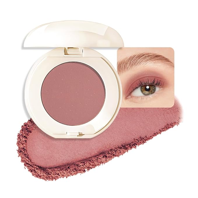 Single Cream Eyeshadow,Orange Brown Matte Eye shadow Pallette,Waterproof&Long Lasting Mini Eyeshadow,Soft Matte Eye Makeup,Vegan & Cruelty-Free Eye shadow for Brown Blue Green Eyes #08