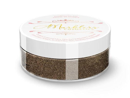 MARBLERS Fine Natural Mica Powder [Coffee Brown] 0.11oz (3g) | Highly Pigmented | Non-Toxic, Vegan, Cruelty-Free | Eyeshadow, Body Butter, Nail Polish, Nail Art | Party, Body, Face Makeup