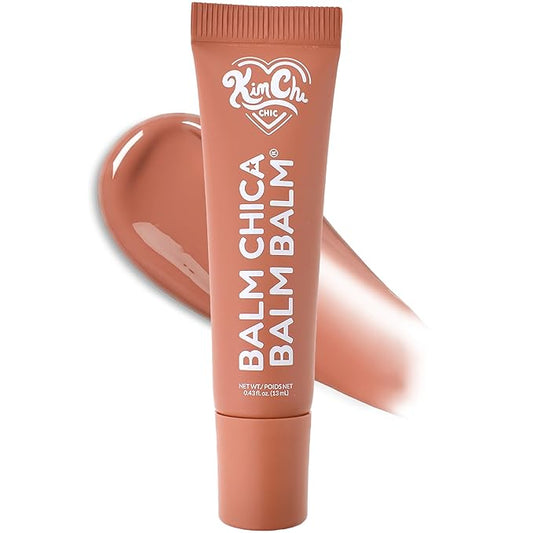 KimChiChic Beauty Balm Chica Balm Balm, Glossy Tinted Flavored Lip Balm, Hydrating Vegan Lip Gloss, Cruelty-Free, Paraben-Free Treatment for Soft, Smooth Lips, 0.8 fl. oz, 02-Vanilla Bean