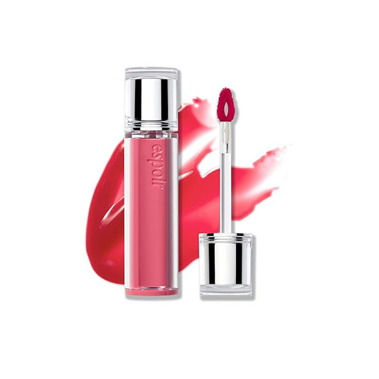 Espoir Couture Lip Tint Glaze #5 Rosa | Volumizing Lip Stain with Juicy Texture, Long-Lasting & Vibrant Colors, Moisturizing & Hydrating, Glossy Formula, Vegan, Korean Makeup, 0.14 oz