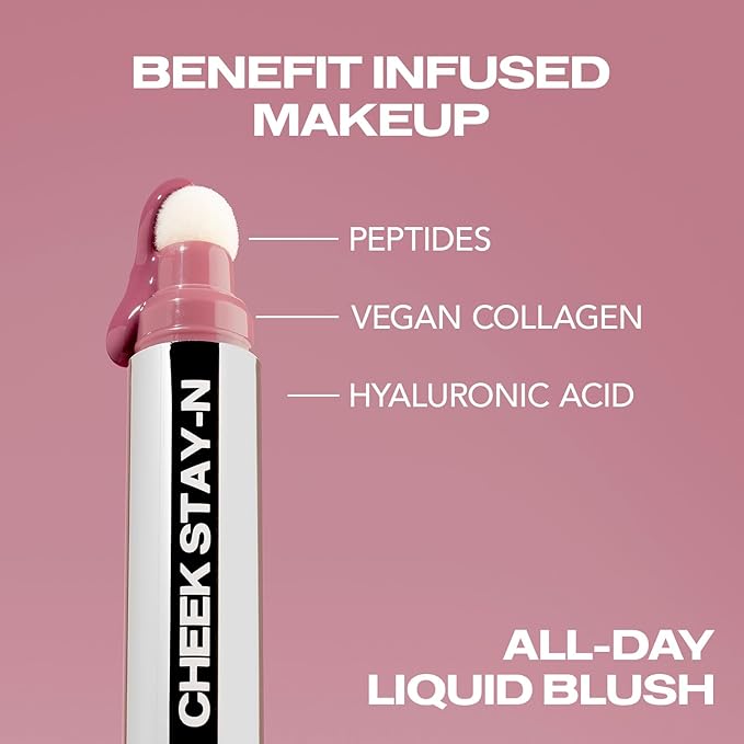 Sacheu Blushing MUAH-ve Bundle — High Pigment, Buildable, Long Lasting Luminous Glow in a Lightweight, Dewy Finish — Includes Lip Liner, Lip Elixir, & Cheek STAY-N
