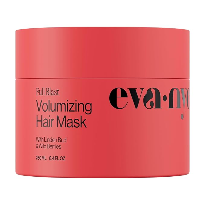 Eva NYC Volumizing Lightweight Deep Conditioning Treatment Mask for Fine Hair - Adds Volume + Body - Soften + Deeply Moisturize Hair - Vegan + Sulfate Free - Salted Citron Scent - 8.4 fl oz