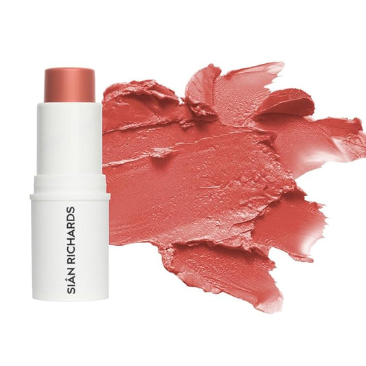 SIÂN RICHARDS Blushy Skin Tint Cream Blush Stick | Multi-Purpose for Cheeks Lips & Eyes | Lightweight Hydrating Formula | Seamless Blend | Natural to Bold Buildable Finish | Vegan Makeup | Guavapop