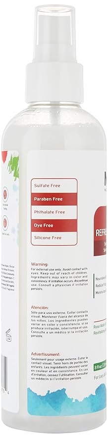 Made For Locs Vegan Rose Water Refresher Spray | Locs Moisturizer & Deodorizer | Amazing Scents (Strawberry Guava, 8 oz)