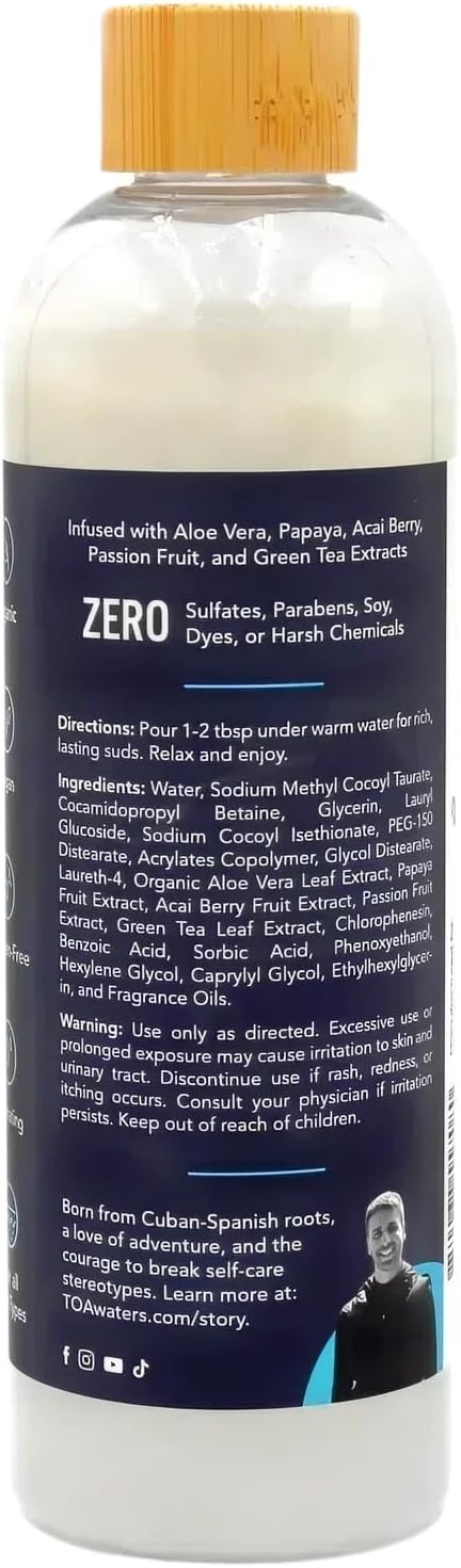 Moonpearl Garden Bubble Bath – Peony & Gardenia – Romantic Floral Scent, Sulfate-Free, Gentle on Skin – 12 fl oz – TOA Waters